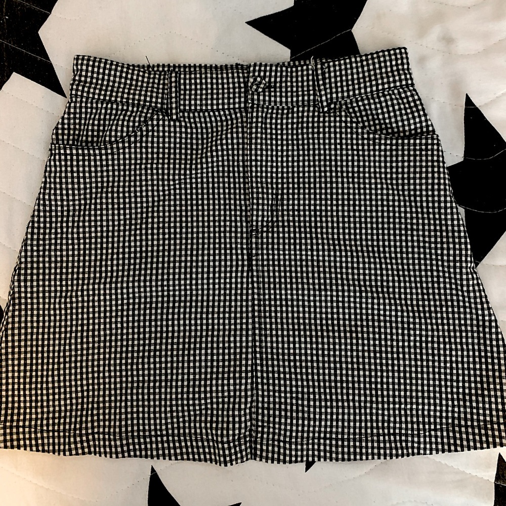 BRANDY MELVILLE GINGHAM checkered SKIRT